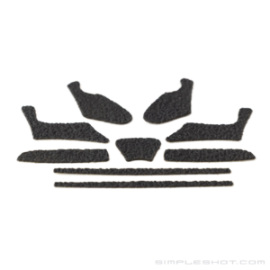 Custom-Cut Slingshot Grips - Axiom - Rubber-Black
